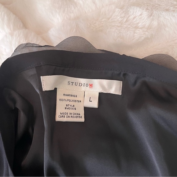 NWT Studio M Large Side Zip Black Scallop Tiered Mini Dressy Party Skirt - Picture 7 of 7